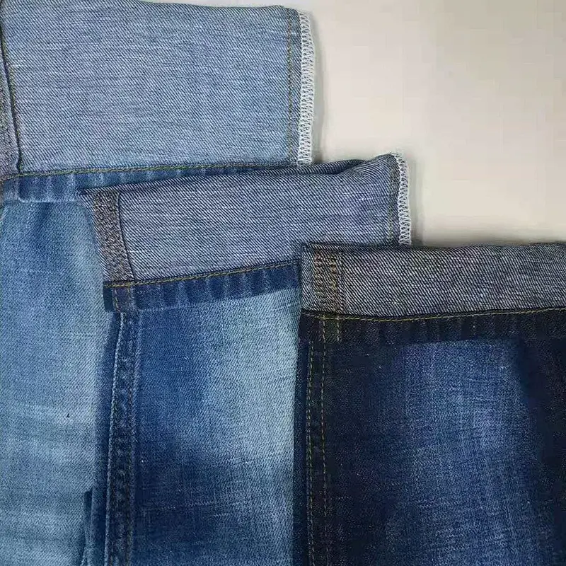 Factory manufacture trendy comfortable yarn dyed  linen and cotton denim fabric prices