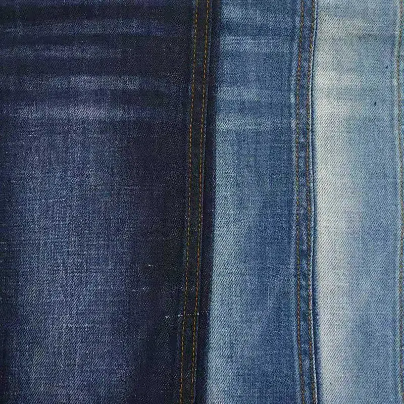 Factory manufacture trendy comfortable yarn dyed  linen and cotton denim fabric prices