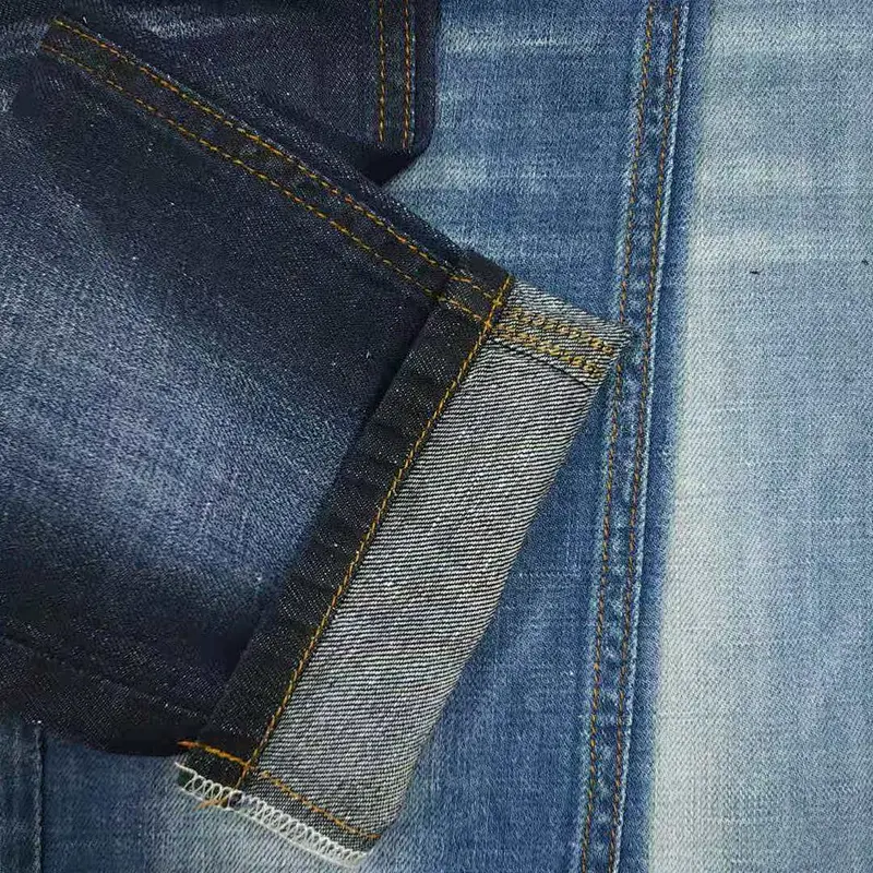 Factory manufacture trendy comfortable yarn dyed  linen and cotton denim fabric prices