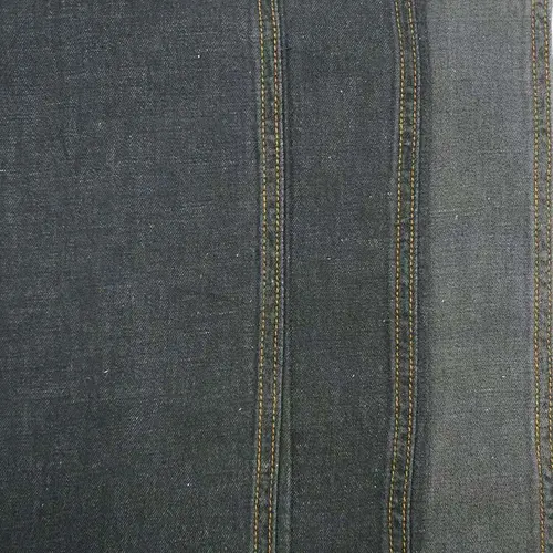 Factory manufacture trendy comfortable yarn dyed  linen and cotton denim fabric prices