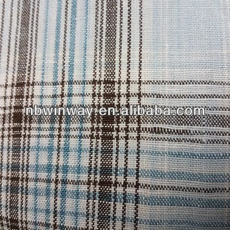 linen/cotton blended yarn dyed fabric