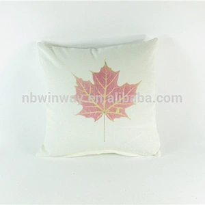 100% linen cushion cover printed wholesale