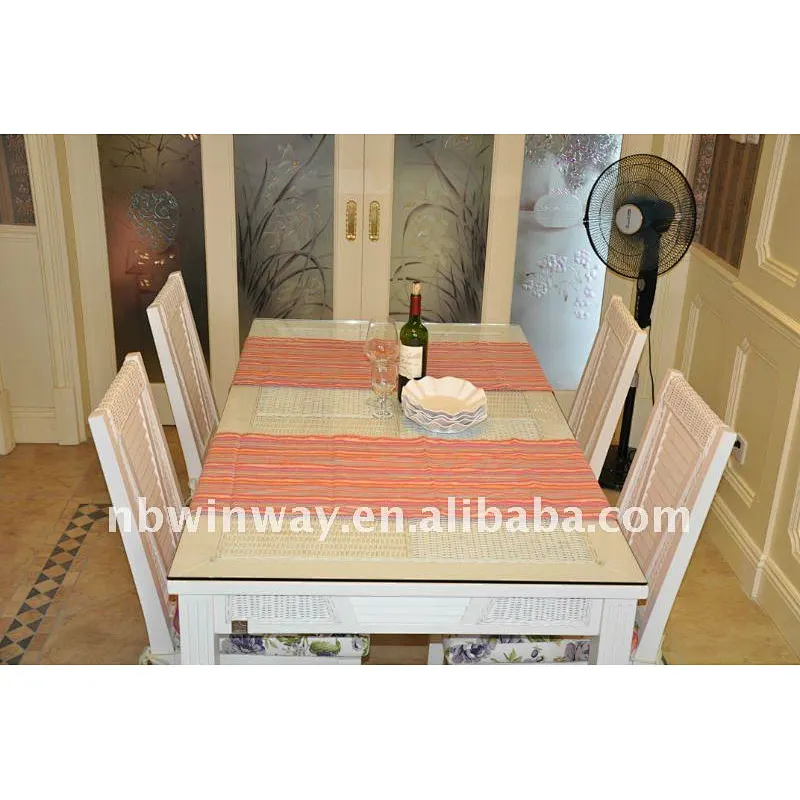 linen stripe table runner