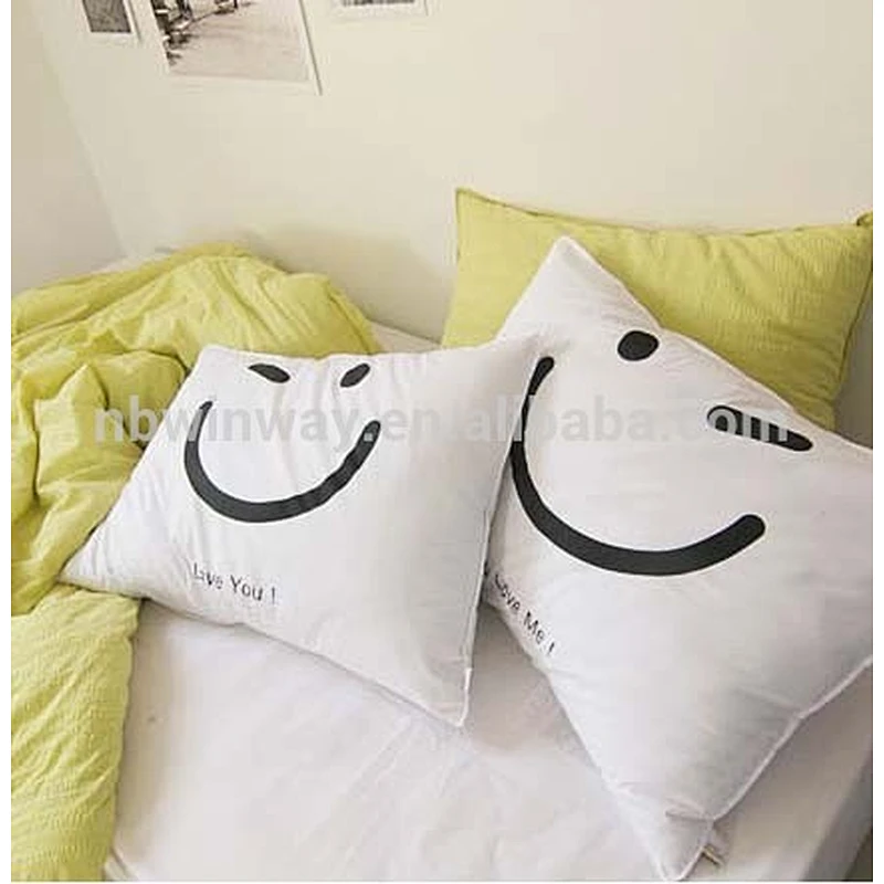 100% linen pillow cover/pure linen pillow case/ printed linen pillow sham