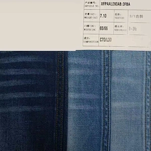 Factory manufacture trendy comfortable yarn dyed  linen and cotton denim fabric prices