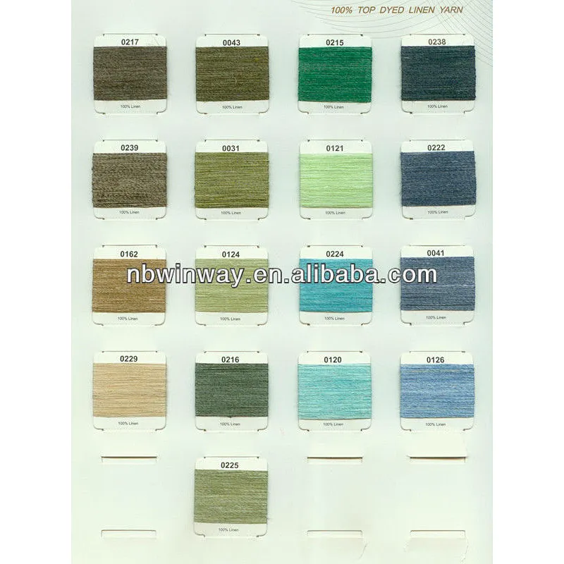 linen yarn top dyed //linen yarn heather