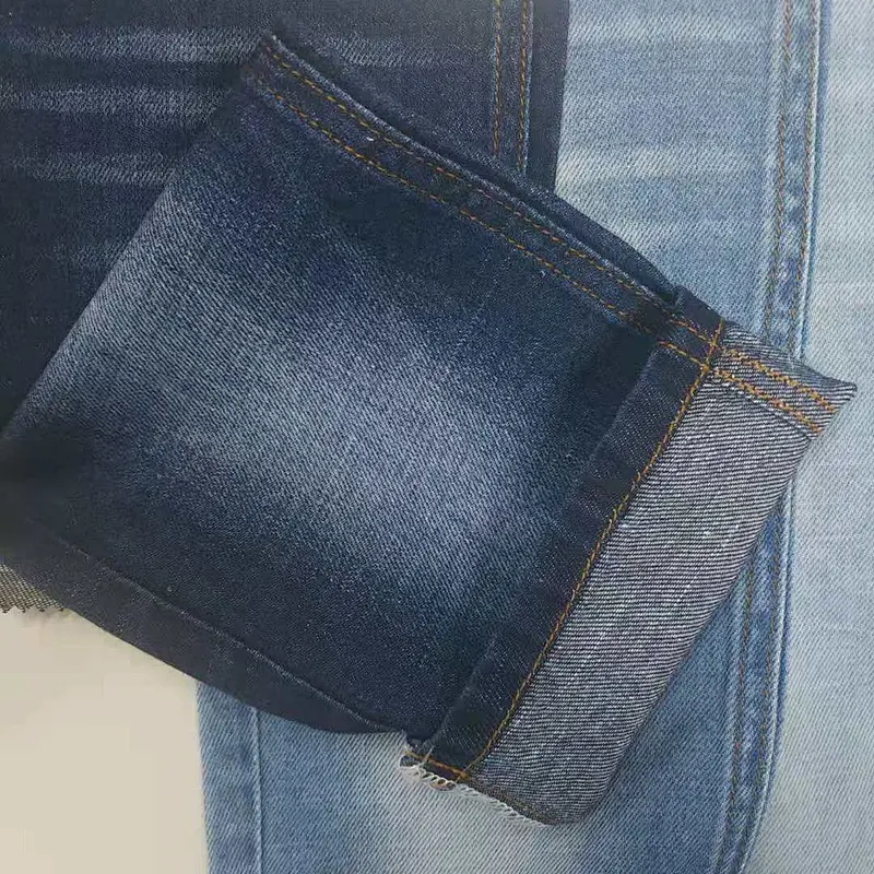 Factory manufacture trendy comfortable yarn dyed  linen and cotton denim fabric prices