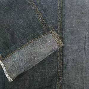 Factory manufacture trendy comfortable yarn dyed  linen and cotton denim fabric prices