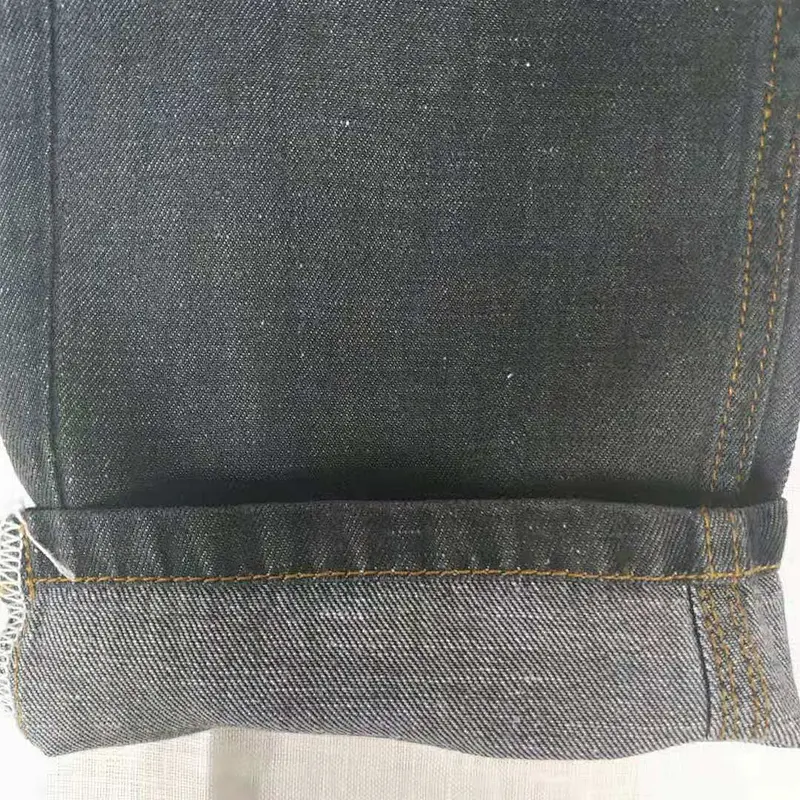 Factory manufacture trendy comfortable yarn dyed  linen and cotton denim fabric prices
