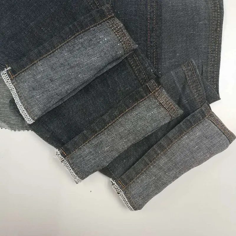 Factory manufacture trendy comfortable yarn dyed  linen and cotton denim fabric prices