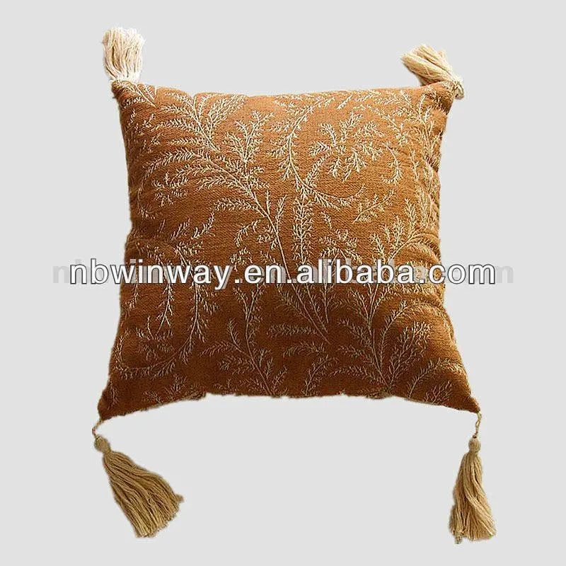 linen jacquard cushion cover