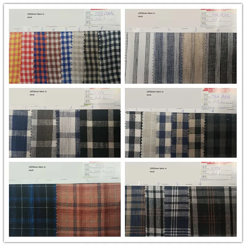 Linen yarn dyed fabric