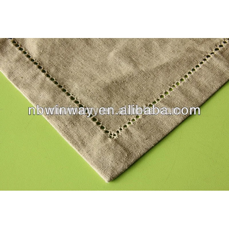 dot hemstitch napkins//linen napkins//hand hemstitch napkins