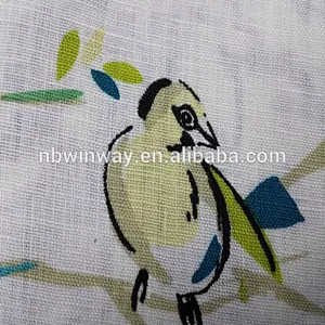 Pure linen print fabric//linen blended fabric
