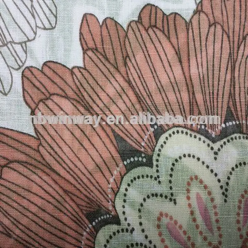 Pure linen print fabric//linen max fabric for apparel