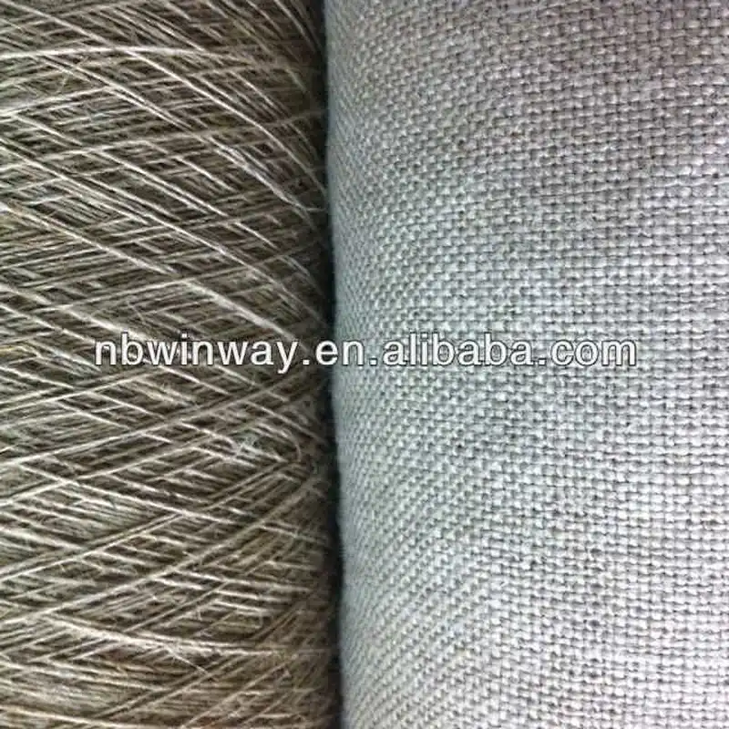 Coarse Flax for weaving//nature color linen