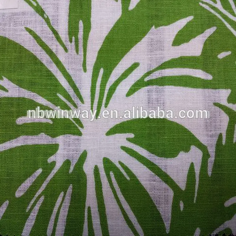 Pure linen print fabric//linen blended fabric