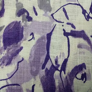 Pure linen print fabric for apparel