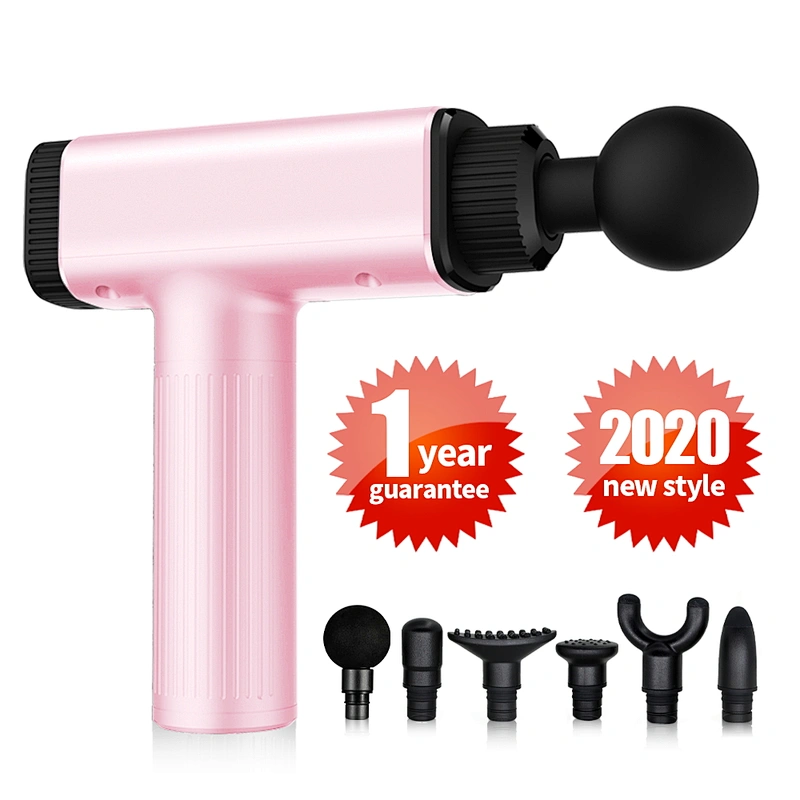 rechargeable battery cordless deep muscle tissue sports vibration Massage Gun with LED Touch Screen