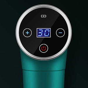 Touch Screen LCD Electric Vibration Percussive Massage Gun, Portable Cordless Sports Deep Muscle Massage Gun
