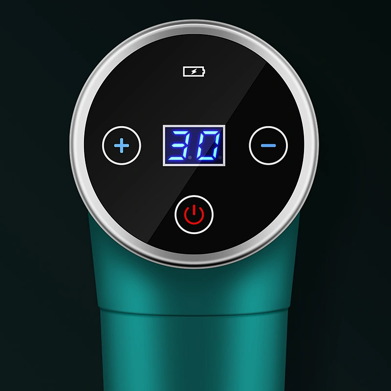Touch Screen LCD Electric Vibration Percussive Massage Gun, Portable Cordless Sports Deep Muscle Massage Gun