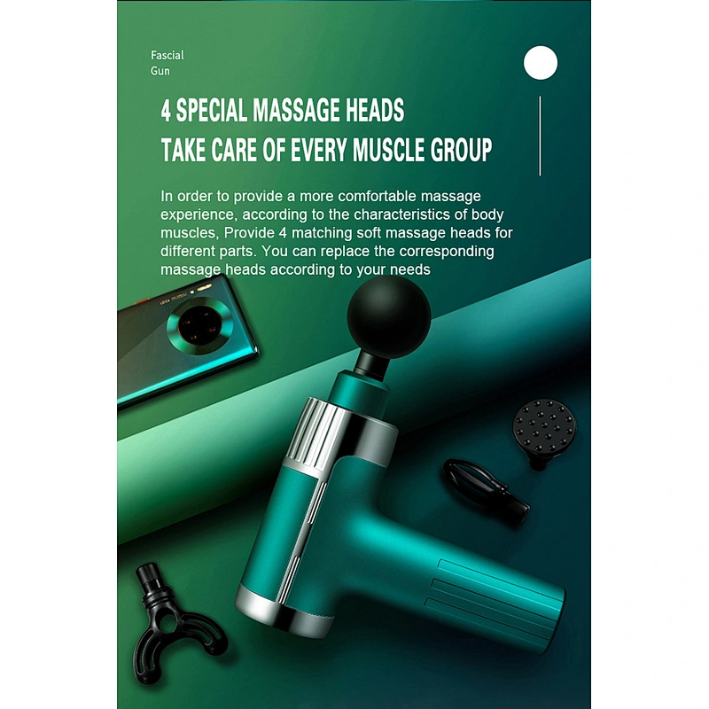 portable handheld Cordless Deep Tissue Vibration LCD Muscle Massage Gun