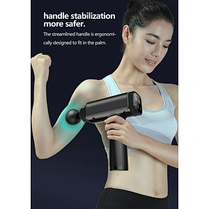 rechargeable battery cordless deep muscle tissue sports vibration Massage Gun with LED Touch Screen
