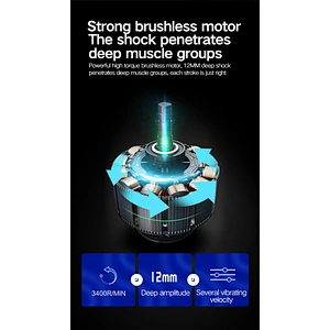 Portable electric adjustable handheld usb rechargeable cordless muscle Massage Gun Deep Tissue Massager