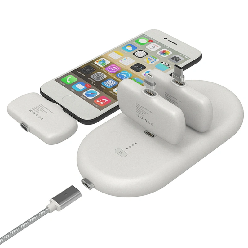 Finger Magnetic Powerbank Portable Mini Docking Station 5000mAh Power Banks