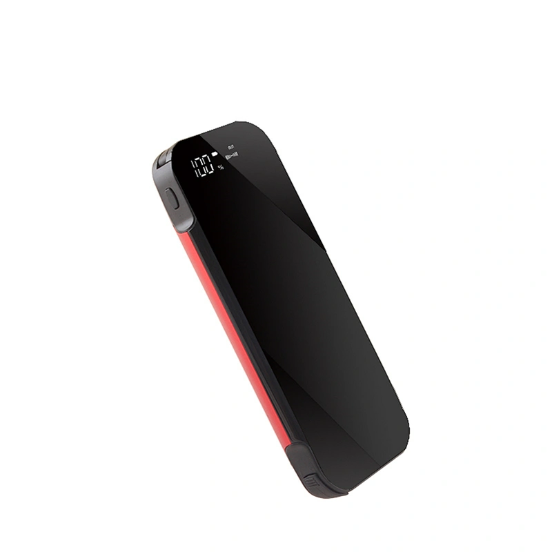 Built-in 2 USB Cable 8000mah Wireless Charger Led Display Power Bank