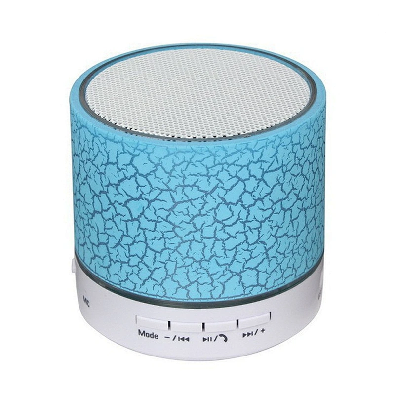 colorful light wireless round mini led speaker