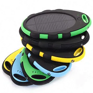 outdoor mini portable 5000mah solar power bank charger