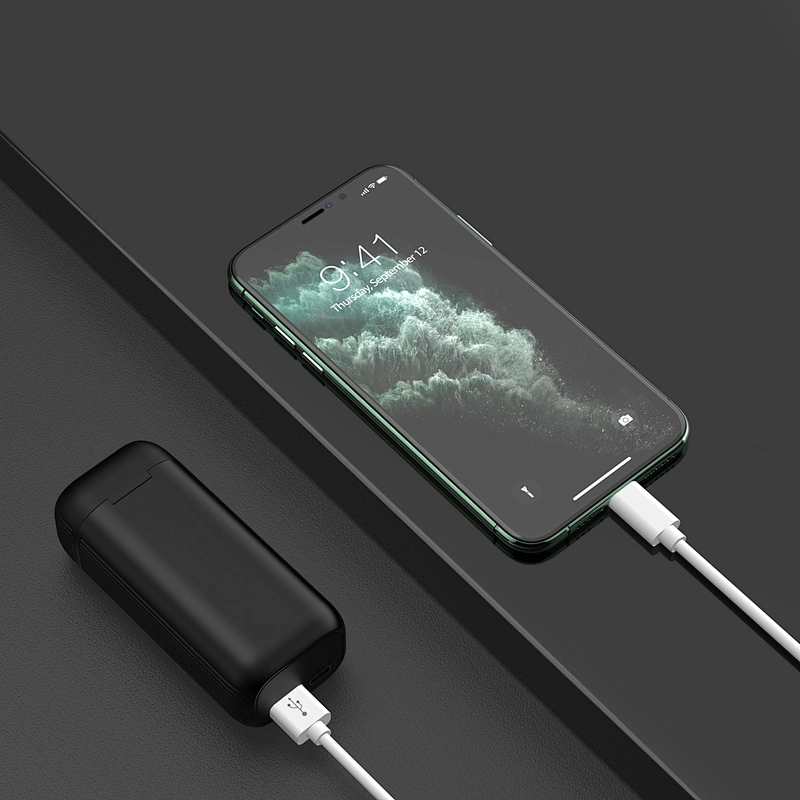 Kingstar turely wreless bluetooth 5.0 earbuds with power bank anc tws