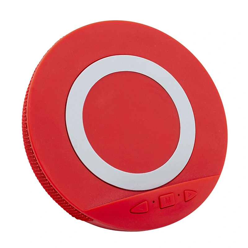 Stereo Fabric Cloth Cover Wireless Charger Bluetooth Speaker