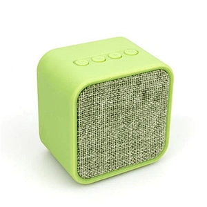 Promotional Super Mini Cube 3W Woven Fabric Cover Wireless BT Speaker