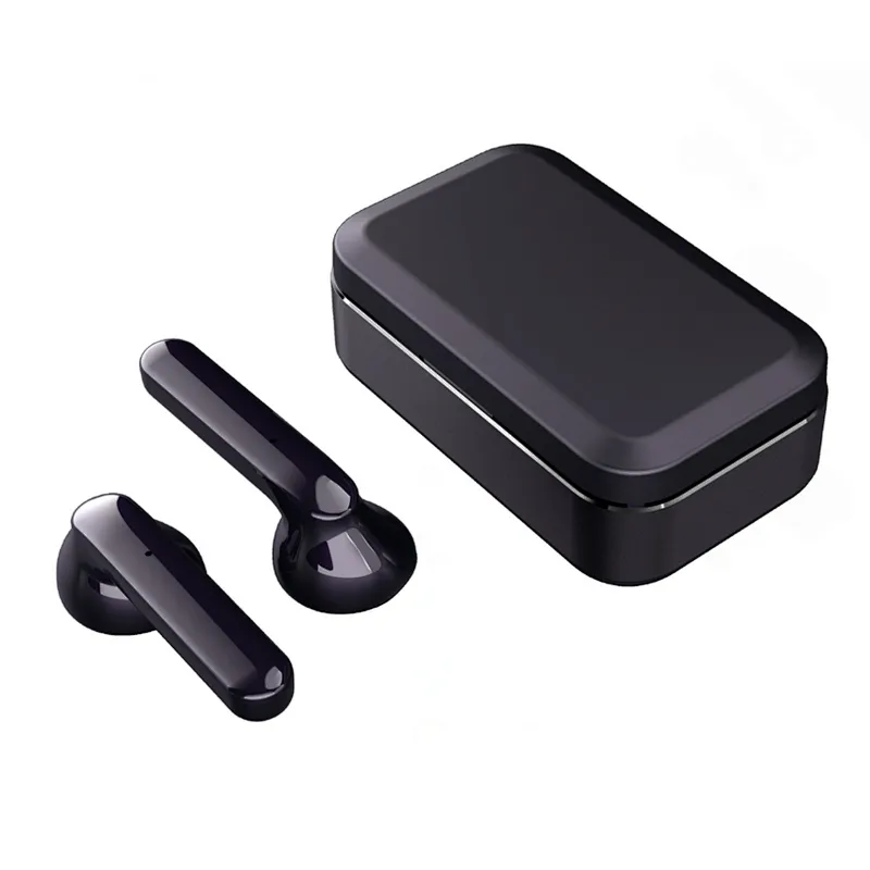 Mini Square Bluetooth TWS Headphone Aluminum Stereo Bass Wireless Earphones