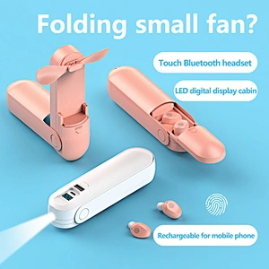 Wholesale Multifunctional portable Powerbank Battery charger 4800mah USB Table Standing Mini Fan