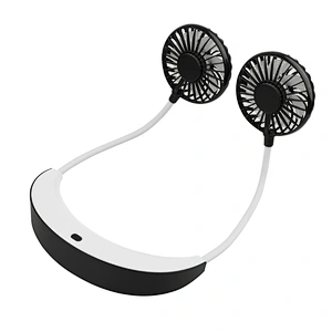 Sports Outdoor Cooling Fans Foldable USB Rechargeable Neckband Neck Band Lazy Neck Fan Mini Air Cooler Fan