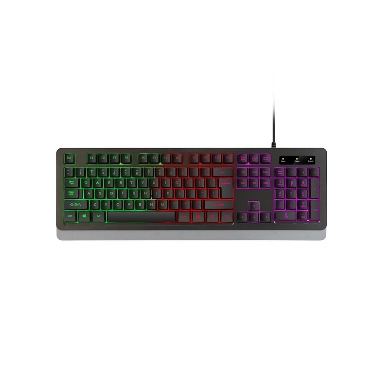 RGB LED backlight multimedia USB computer PC gaming mechanical keyboard
