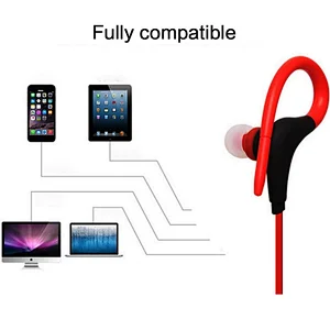priviate label earhook sport wireless stereo headset with mic