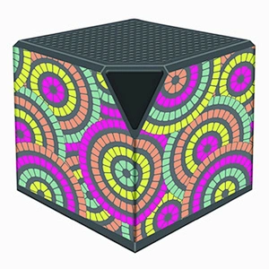gift wireless full over printing mini square speaker