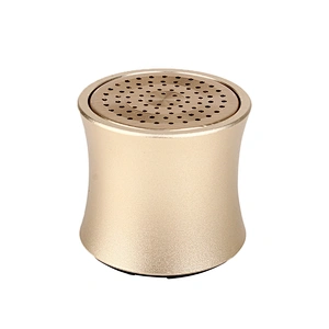 Blue Tooth Stereo Sound Wireless Rechargeable BT Metal Alloy Small Waist Curve Aluminum Bluetooth Mini Speaker
