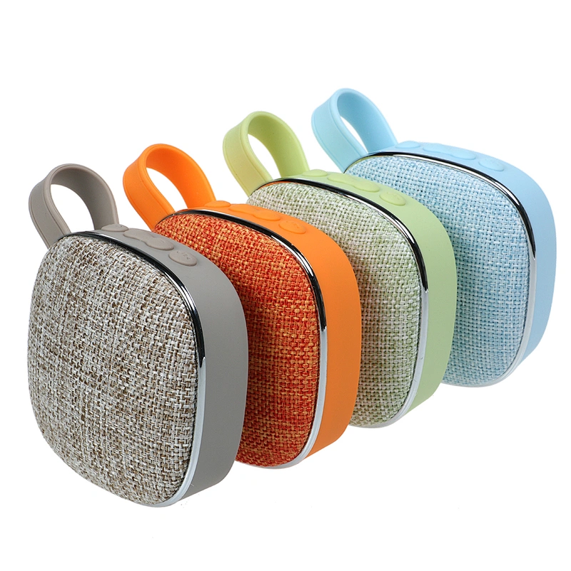 With Microphone TF misch player wireless portable promotion fabric speakers