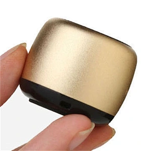 Coin Size Aluminium Mini Wireless Selfie Active Speaker Bluetooth