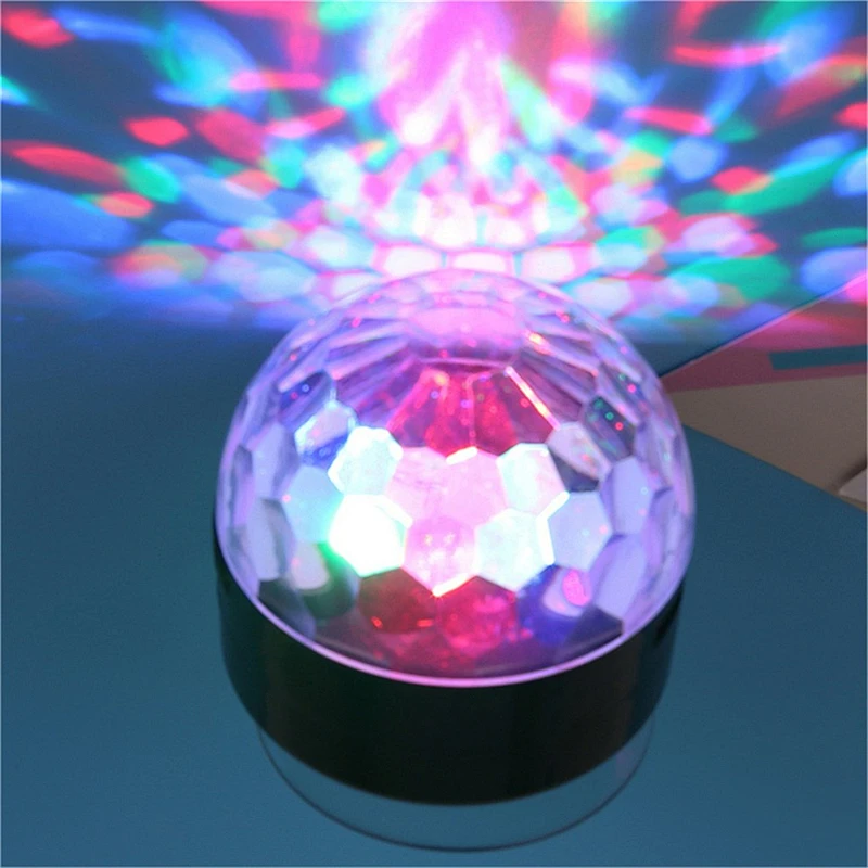 Christmas Gift Magic Ball Light Mini Led Disco Bluetooth Wireless Speaker