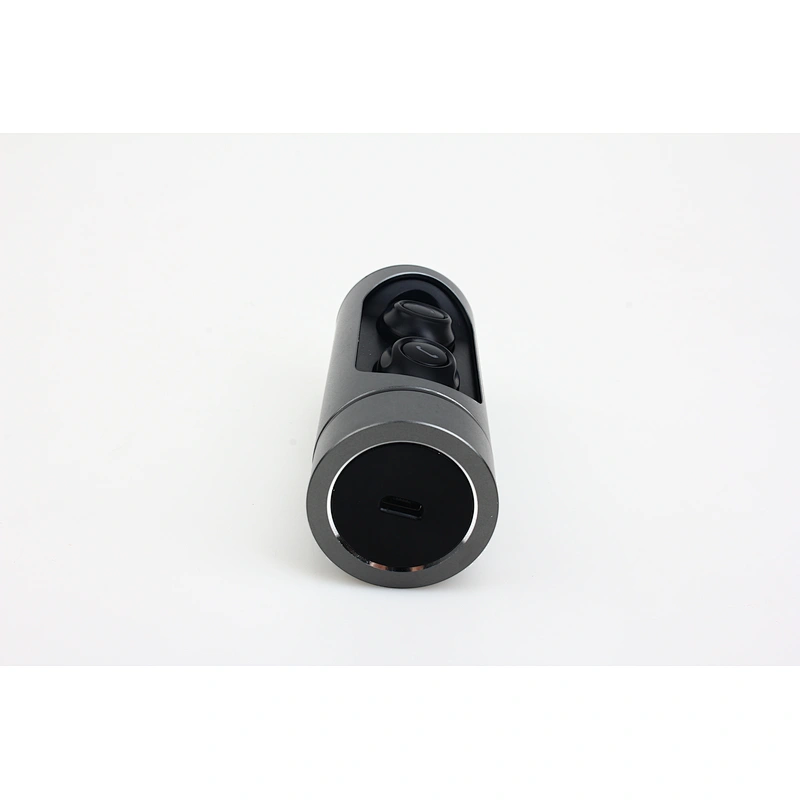 sports bluetooth 5.0 mini round case earphone Noise Canceling stereo bass long standby twins bt TWS Metal Wireless Earbuds