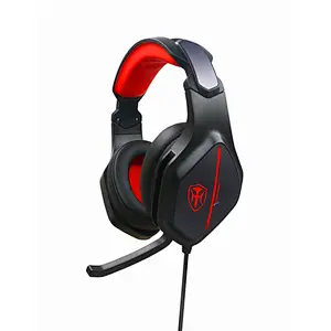 Noise cancelling led light computer headphone stereo game headset