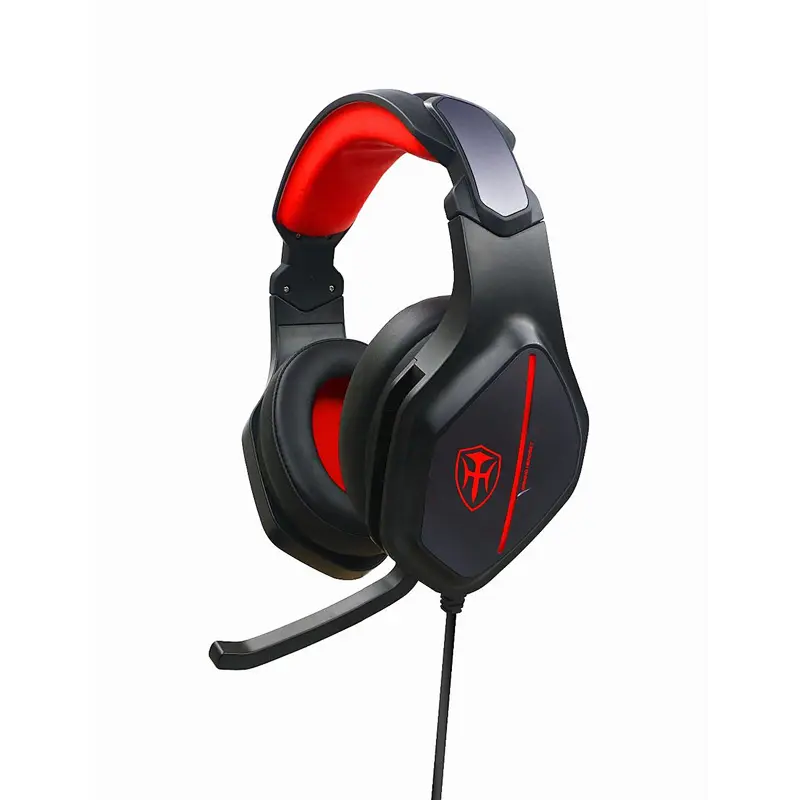 Noise cancelling led light computer headphone stereo game headset