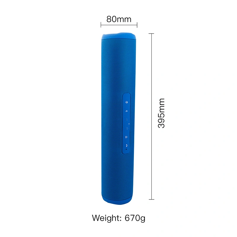 OEM Bass Wireless Rechargeable Cylinder Full Range Bluetooth Home Theater Speaker