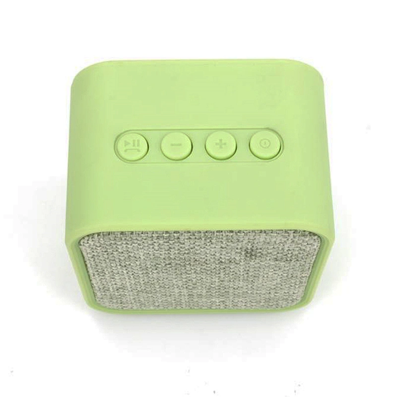 2018 Promotion Cube Stereo Small Fabric Cover Wireless Speaker
